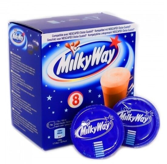 Karstās šokolādes kapsulas MILKY WAY, 8x15g